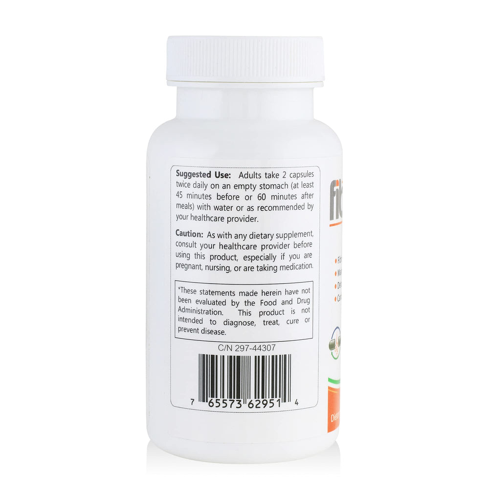 Fibrenza ingredients icons by HCP Formulas highlighting Serrapeptase, Nattokinase, and SOD antioxidants.