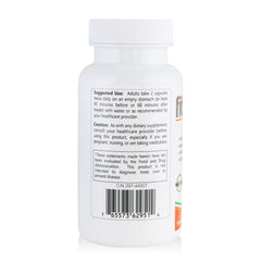 Fibrenza ingredients icons by HCP Formulas highlighting Serrapeptase, Nattokinase, and SOD antioxidants.