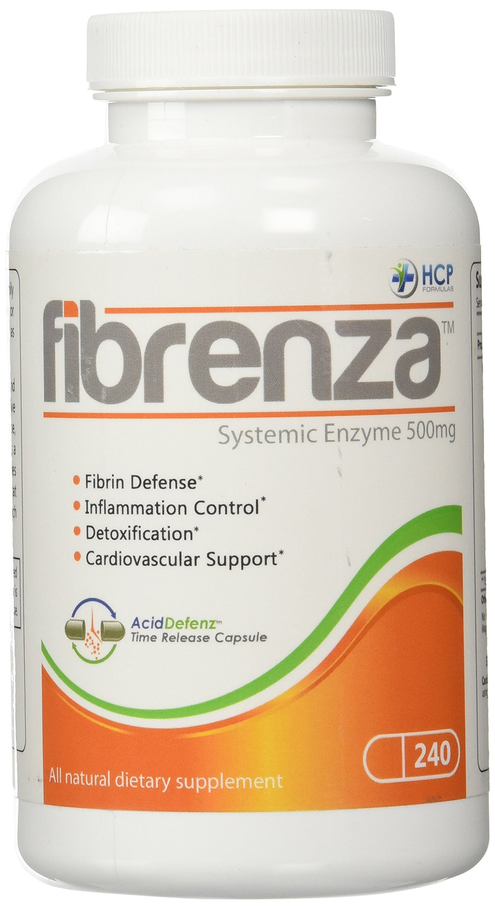 Fibrenza ingredients page emphasizing non-GMO vegan gluten-free formula