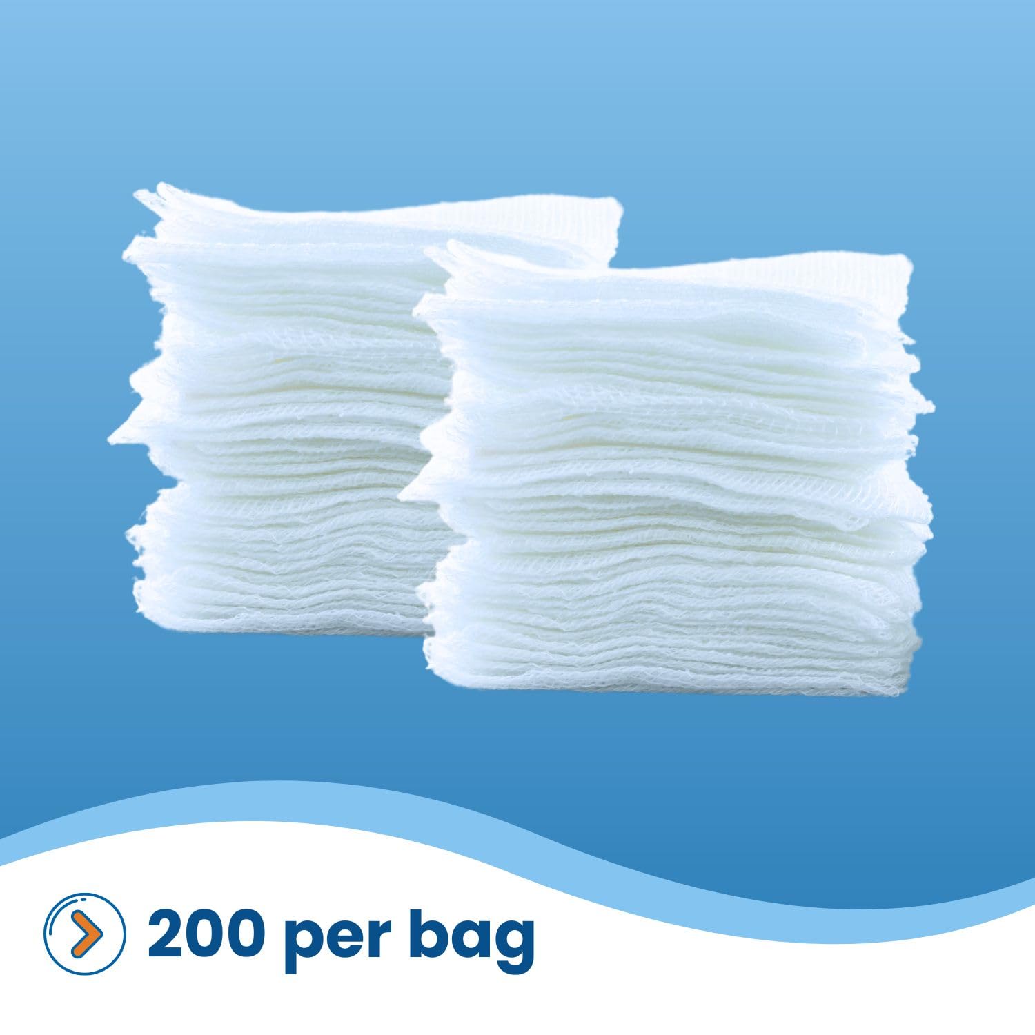 HCS bulk gauze case on shelf, ideal for clinics and dental offices.