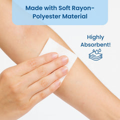 HCS 4x4 gauze with low-linting fibers for tidier wound coverage.