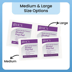 HCS injection prep-use pads ready for injections