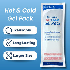HCS gel packs frozen for cold therapy to reduce swelling and inflammation.