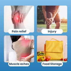 HCS soft flexible ice packs conform to body contours.