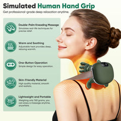 HDTYSW back massager with nodal Shiatsu targeting tense upper back.