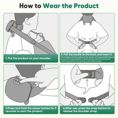 HDTYSW handheld massager with single-button operation for simple use