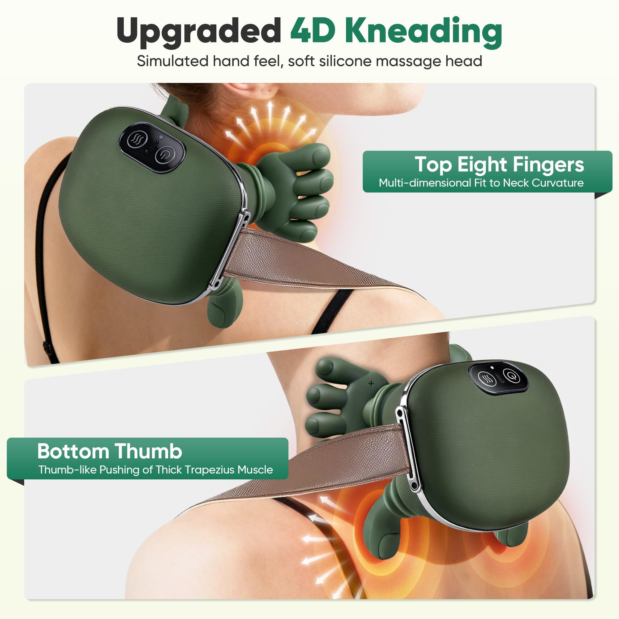 HDTYSW heated therapy massager offers soothing warmth to ease stiffness