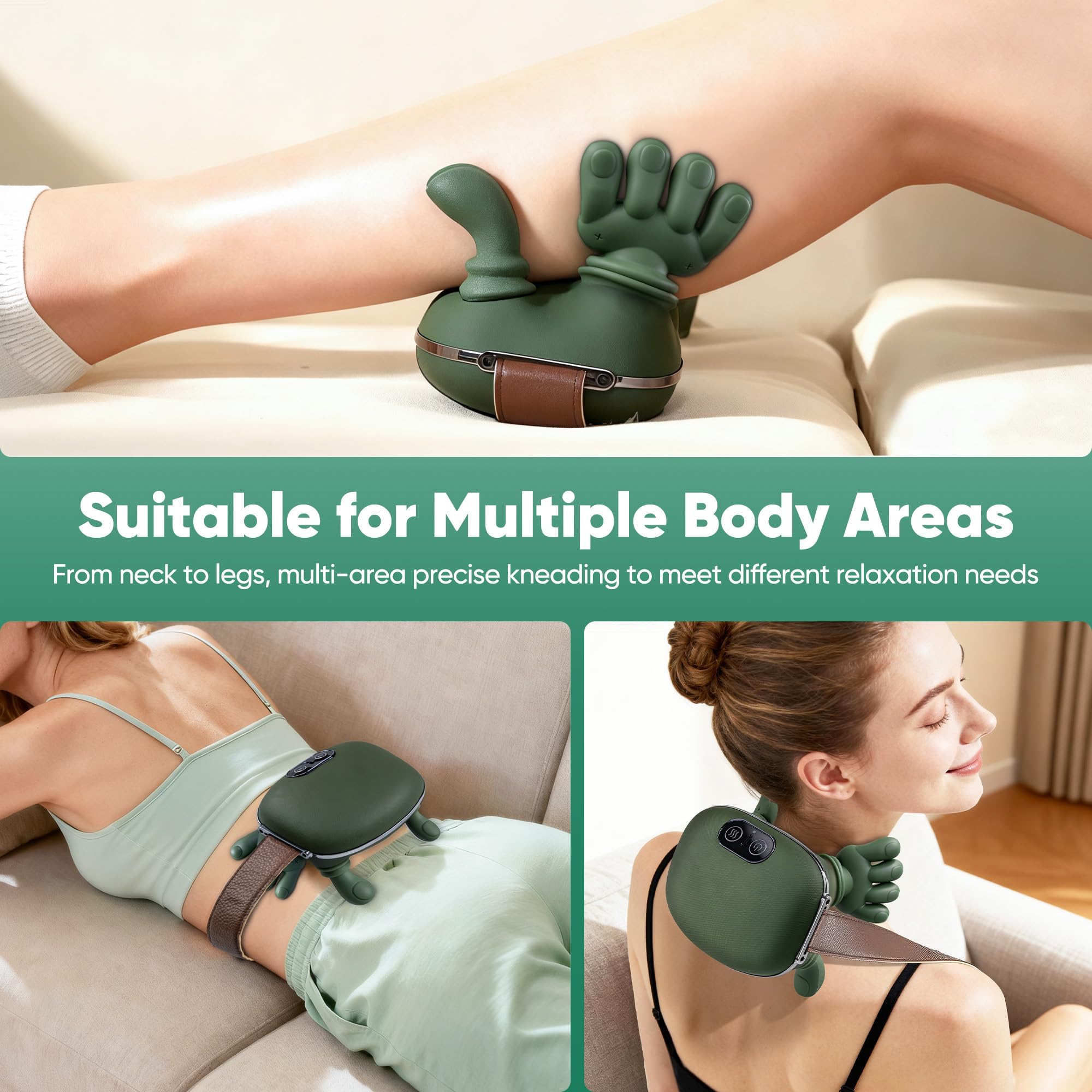 HDTYSW portable cordless massager for on-the-go relief at desk or gym.