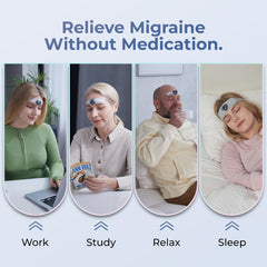 HeadaTerm 2 fixed headband demonstrates secure fit during treatment.