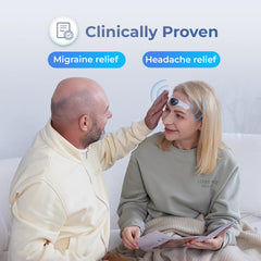 HeadaTerm 2 worn on the head demonstrates comfortable fit for quick treatment sessions.