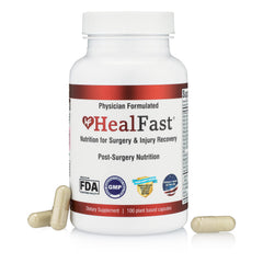 HealFast post-surgery recovery bottle supports structured nutrition for healing.