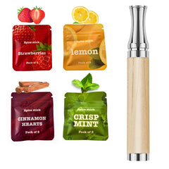 Healfs smokeless inhaler packaging shows a clean, travel-ready design for on-the-go cravings control