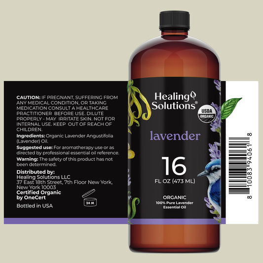 Healing Solutions lavender oil in diffuser use for calming aroma