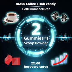 HEALOADING athlete during a workout energized by gummies