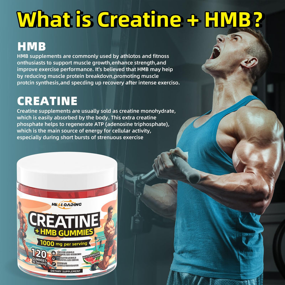 HEALOADING gummies serving on hand demonstrating easy daily fitness support