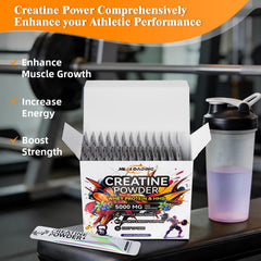 HEALOADING creatine monohydrate scoop demonstrates precise dosing for workouts and progression.