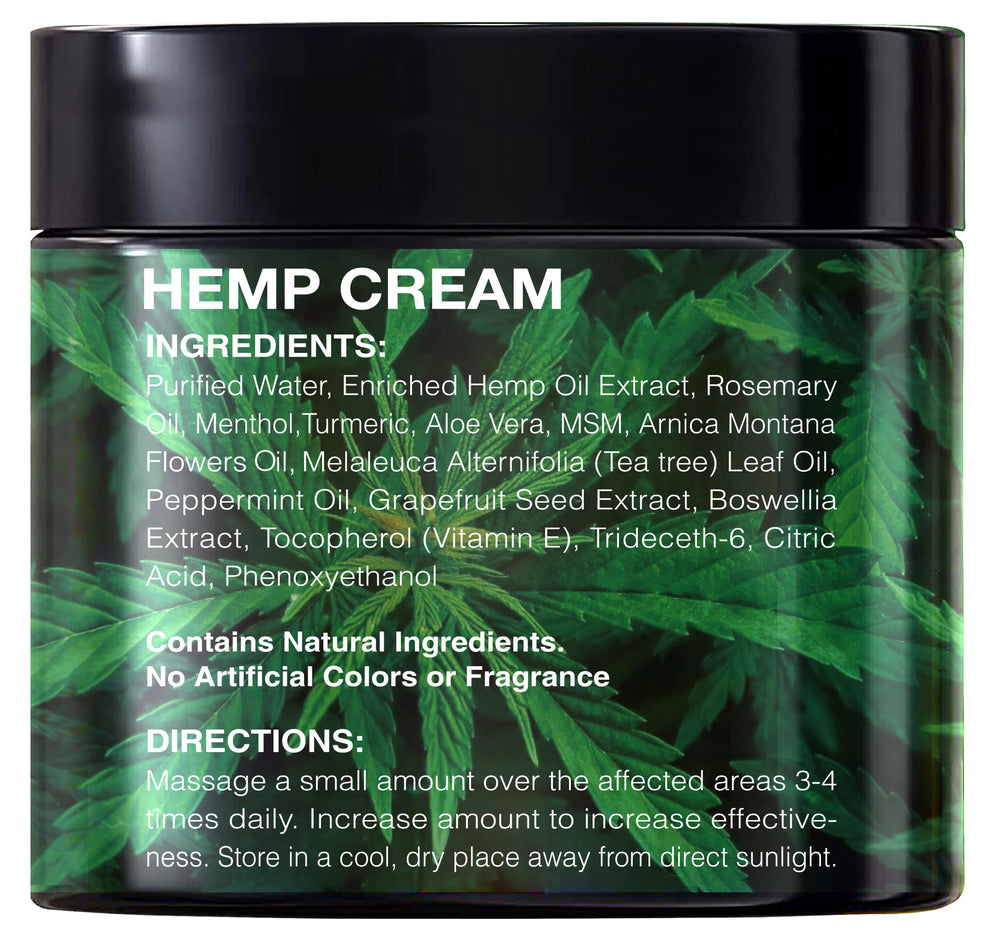 Healpark Hemp Cream texture closeup highlighting creamy consistency