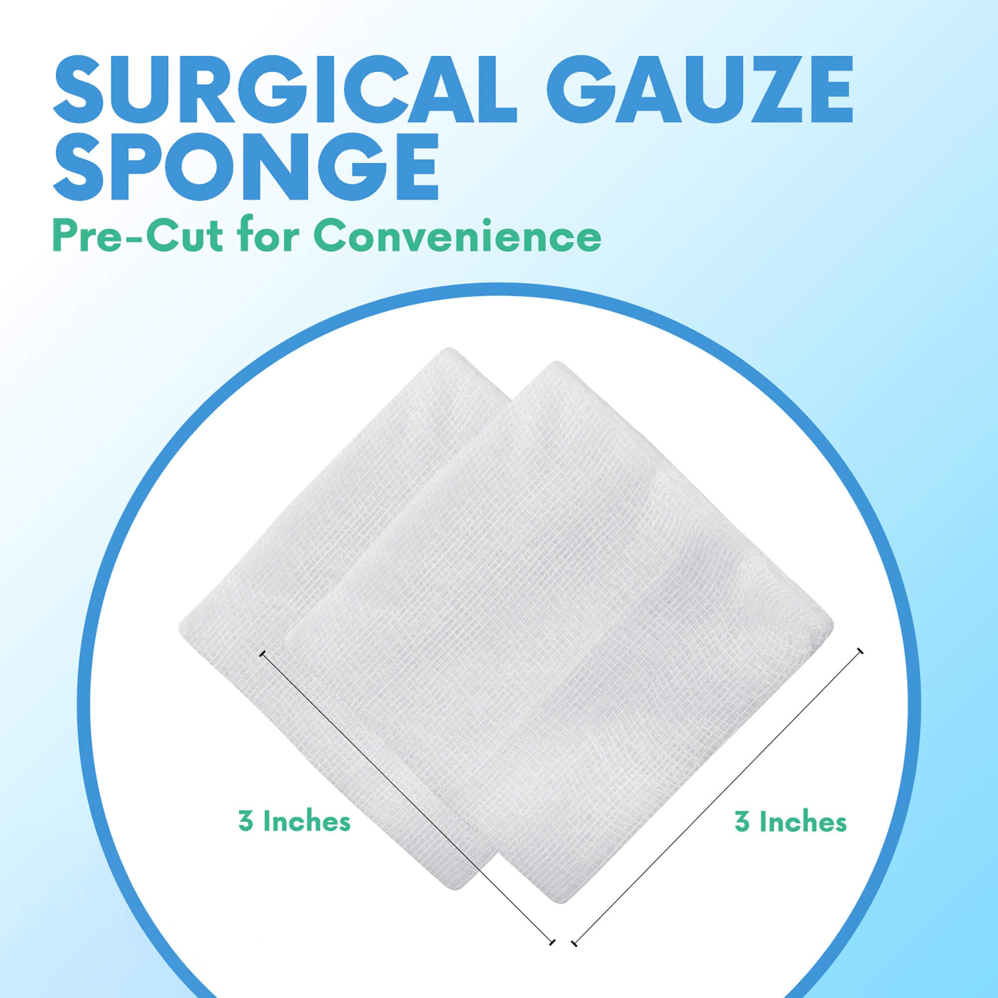 Healqu bulk sponges are lint-free and suitable for clean, everyday clinical use.