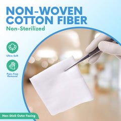 Healqu non-woven 4-ply gauze sponges provide lint-free performance for clean applications.