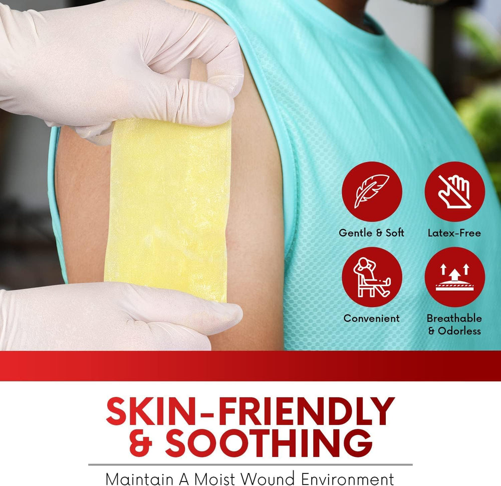 Healqu Xeroform dressing suitable for donor sites and grafts.