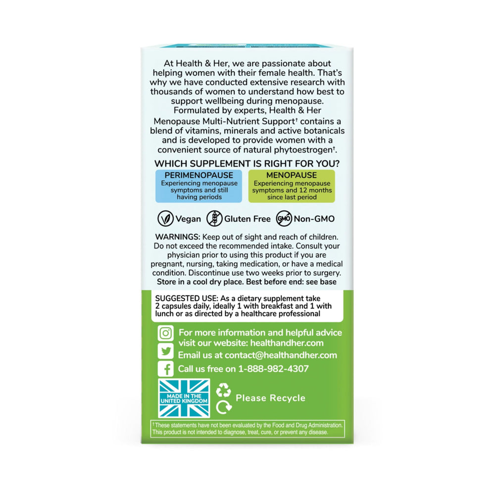 Health & Her menopause cranberry imagery hints at immune-friendly nutrients.