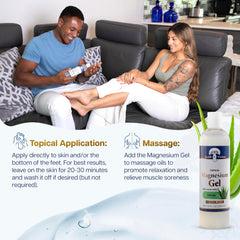 Health and Wisdom magnesium gel seaweed detail highlights hydrating botanical extract