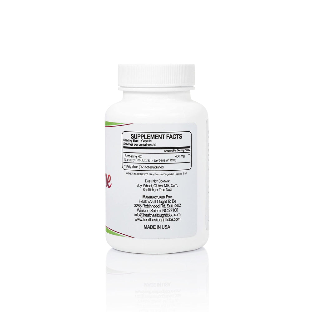 Health As It Ought To Be Fresh Berberine capsules pack, easy-to-swallow