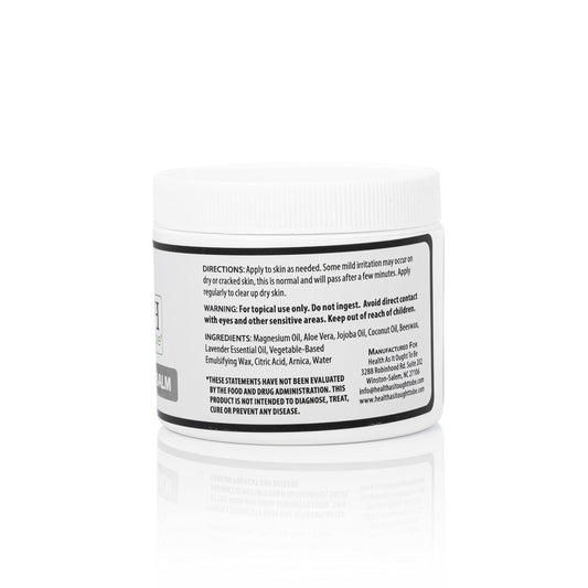 Health As It Ought To Be magnesium body balm arnica infusion soothing tense muscles.