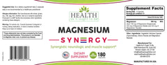 Health As It Ought To Be Magnesium Syn3rgy capsules in hand ready for daily use.
