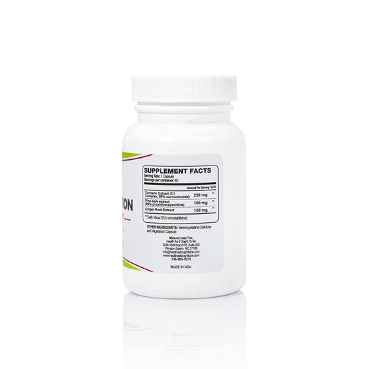 Health As It Ought To Be Syn3rgy pine bark fragments indicating antioxidant-rich blend.