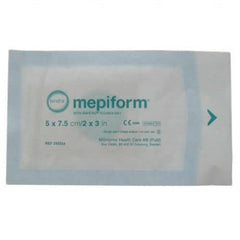 Health & Beauty Mepiform scar dressing in use on skin for discreet scar support.