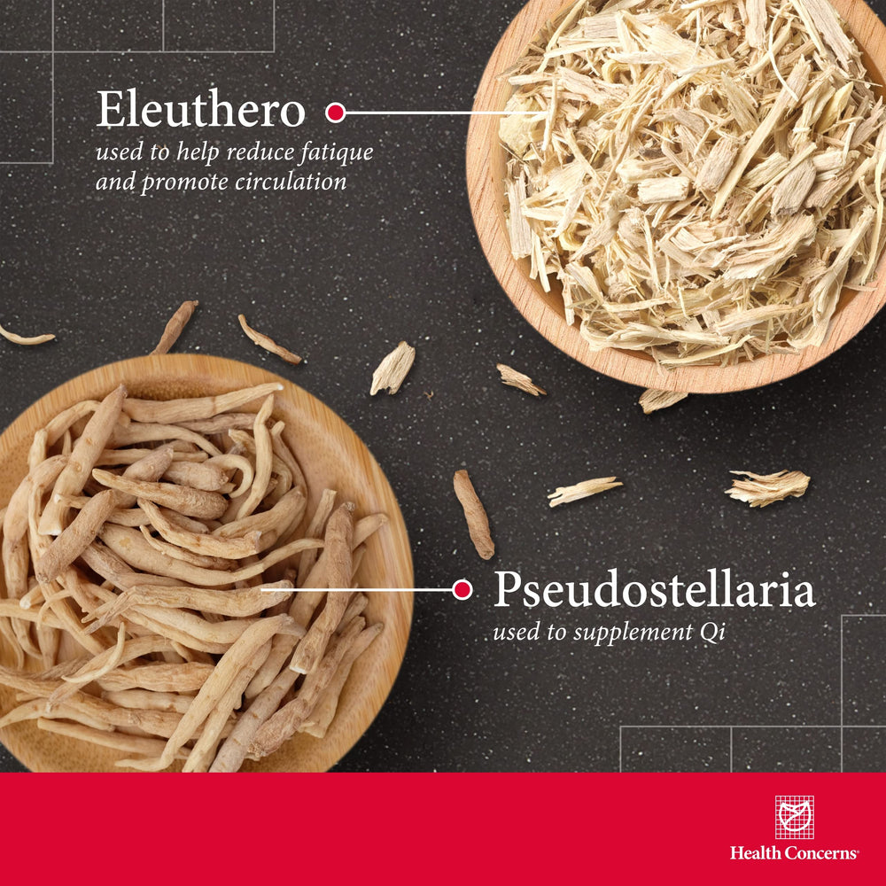 Health Concerns Adrenosen ingredients pak-eleuthero visible; supports energy and stress response.