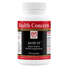 Health Concerns Aloe 22 bottle front for daily digestive support