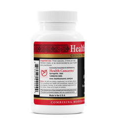 Health Concerns Astra C ingredients list highlights astragalus and rose hips for antioxidant support.