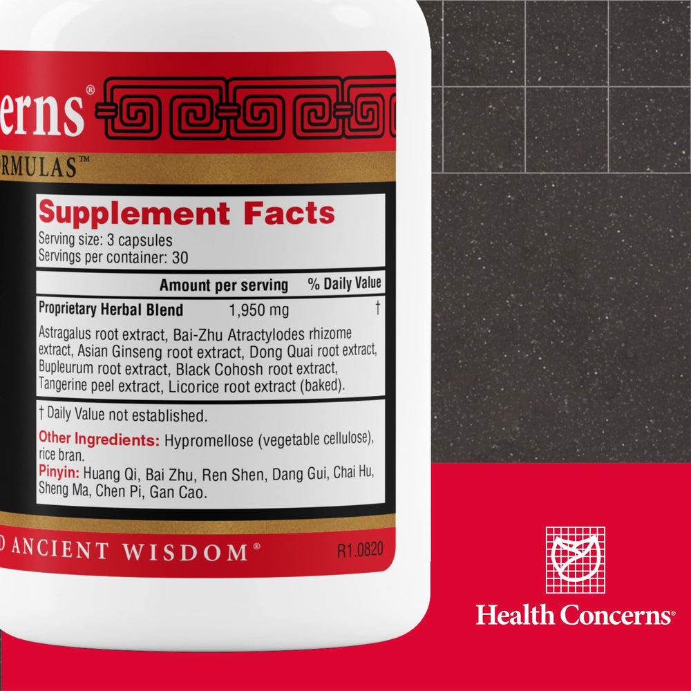 Health Concerns Bu Zhong Yi Qi Wan capsules for daily energy and immune resilience