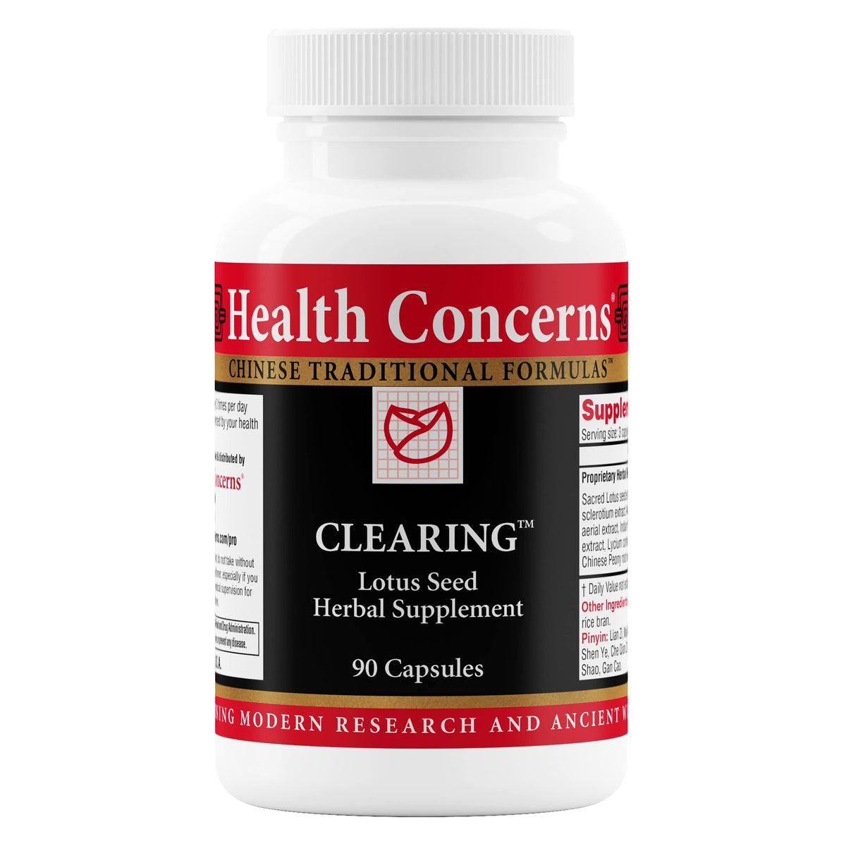 Health Concerns Clearing bottle front view for daily urinary balance support