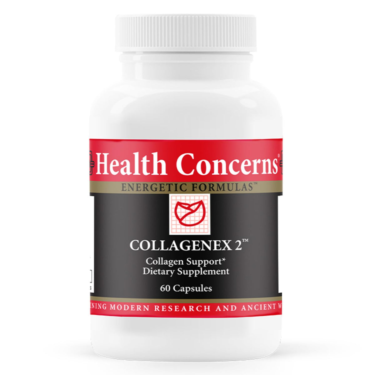 Health Concerns Collagenex 2 bottle shown for joint support and mobility.