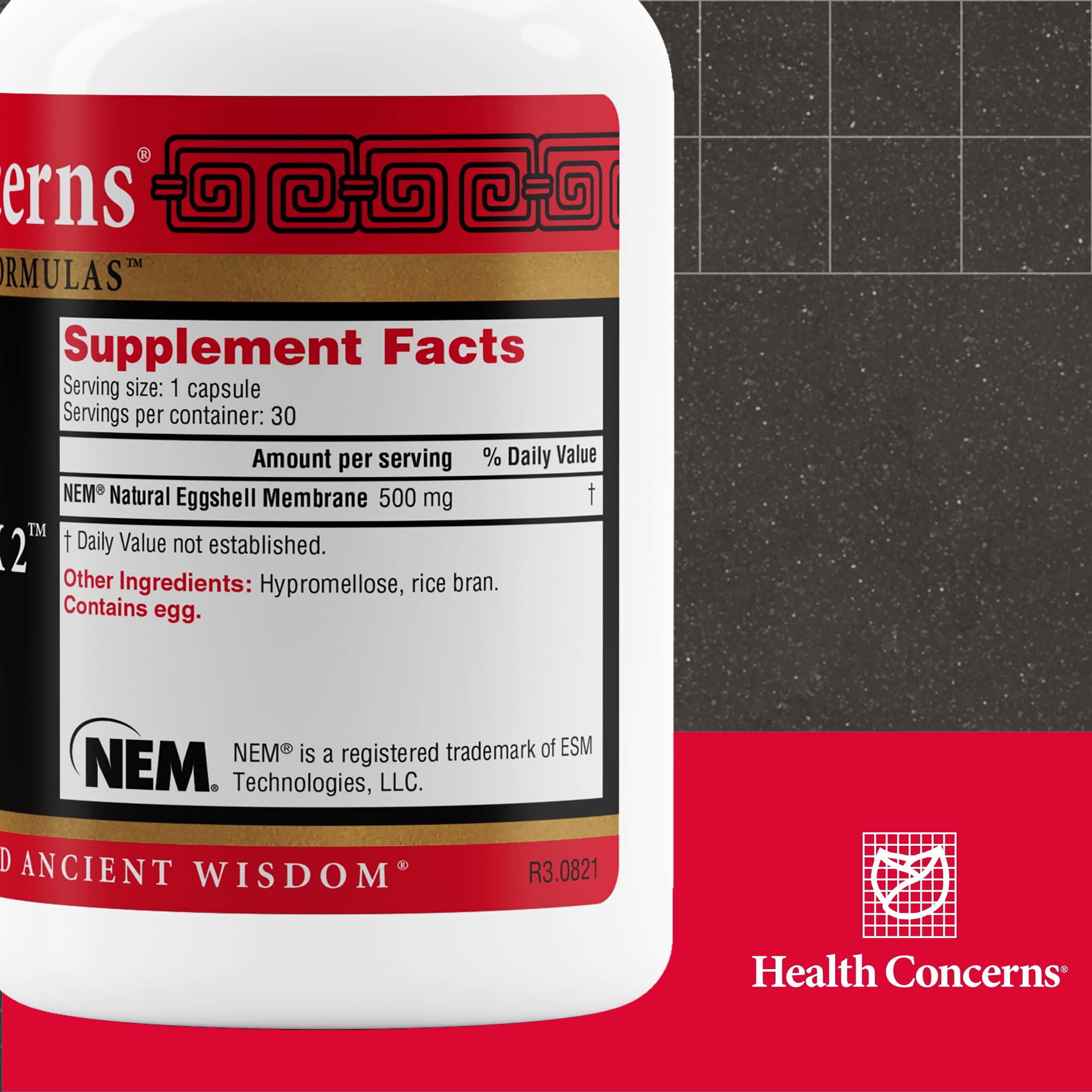 Health Concerns Collagenex2 capsules close-up illustrating daily wellness routine