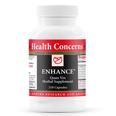 Health Concerns Enhance bottle with capsules supporting immune balance.