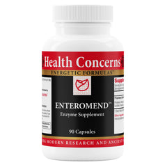 Health Concerns Enteromend bottle front view showing 90 capsules for digestive support