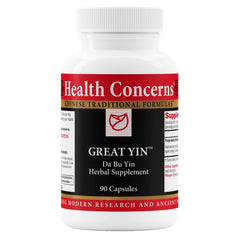 Health Concerns Great Yin hot flash relief bottle for targeted menopause support and comfort