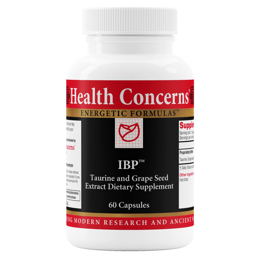 Health Concerns IBP heart health bottle supporting cardiovascular wellness.