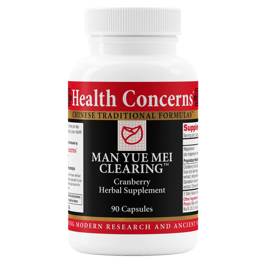 Health Concerns Man Yue Mei Clearing bottle front supports daily urinary comfort.