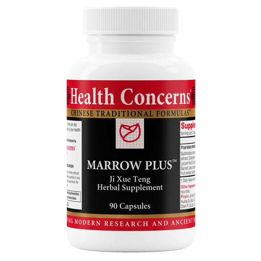 Health Concerns Marrow Plus bottle cap for easy daily dosing.