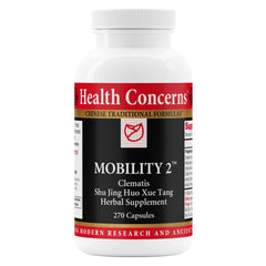 Health Concerns Mobility 2 bottle label showing traditional herbal blend for joint support
