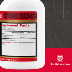 Closeup of Serramend capsules highlighting serrapeptase ingredient