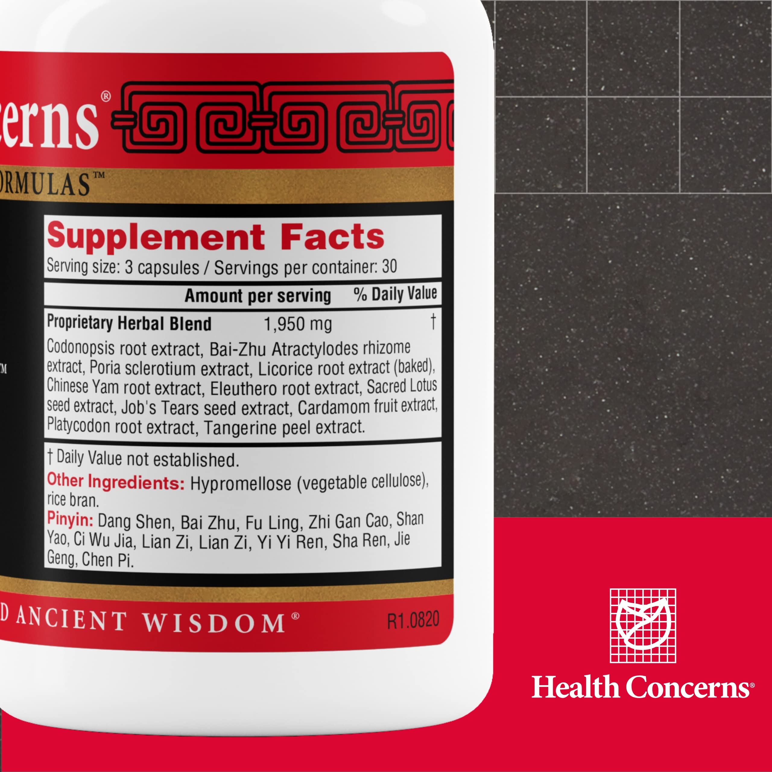 Health Concerns Shen Ling bloating relief capsules support gentler digestion.