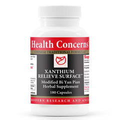 Health Concerns Xanthium Relieve Surface bottle offering herbal sinus support for seasonal comfort
