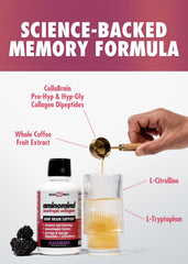 Health Direct AminoMind capsules close-up showing focus-friendly design.
