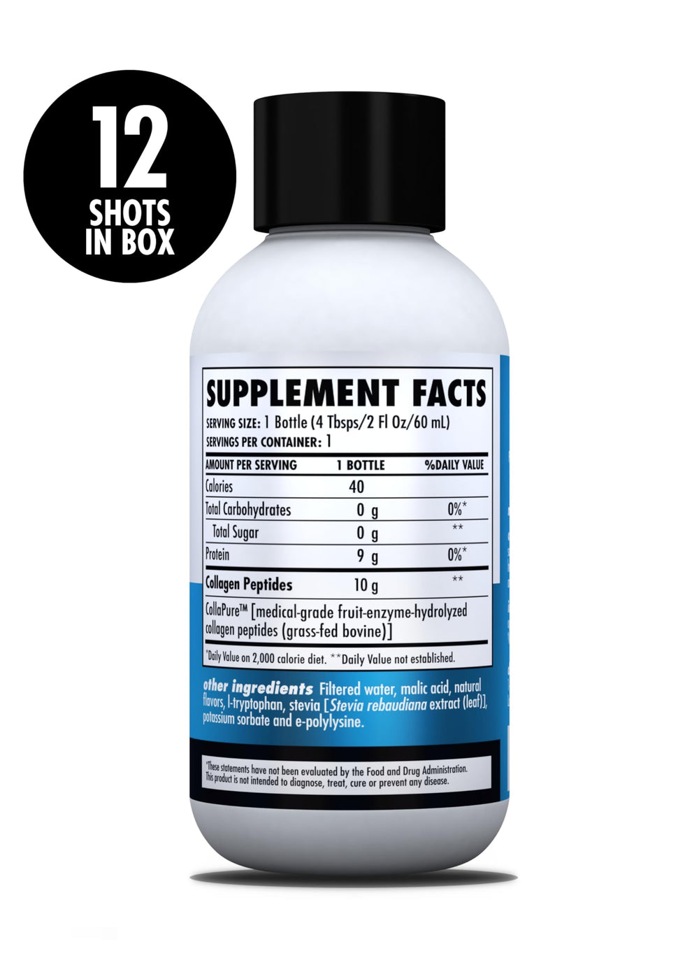 Packaging image of 12x2oz pack for travel and daily use.